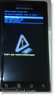 android bootloader on a droid
